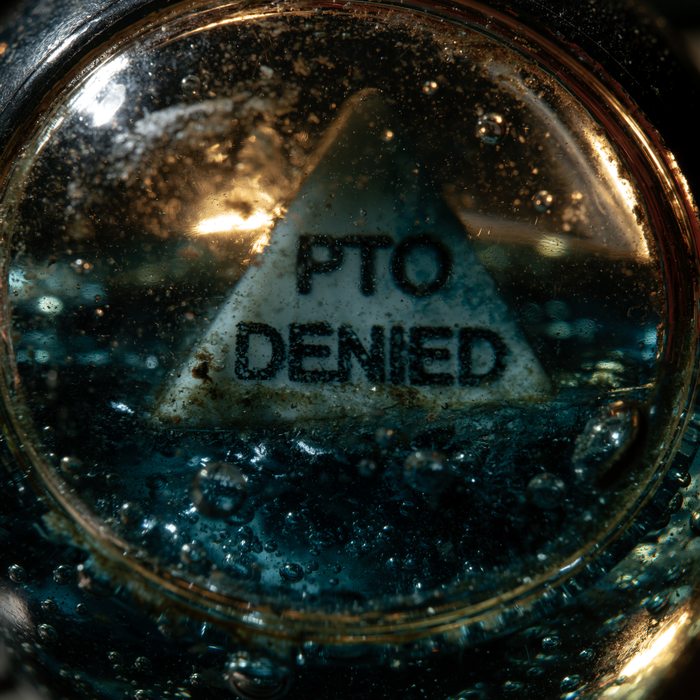 Answer window macro: the die reads PTO DENIED